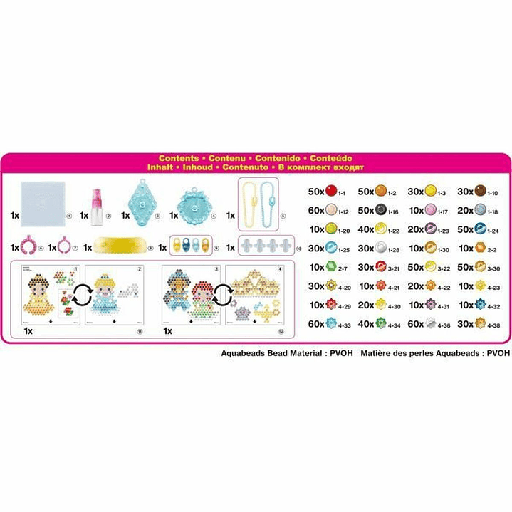 Aquabeads Disney Princess Manualidades Niños +4 4