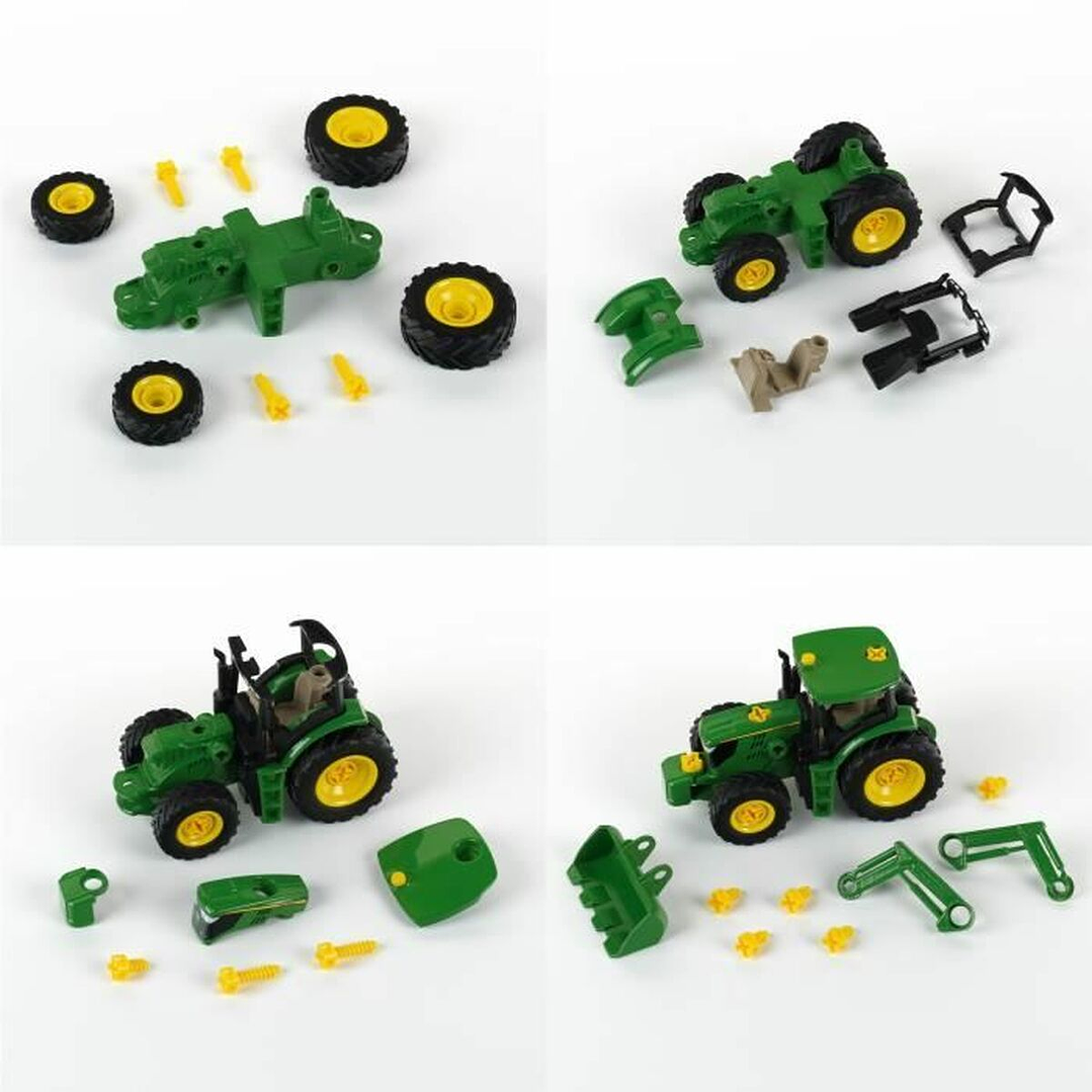 Juego Construcción Tractor Verde Klein 1:24 4