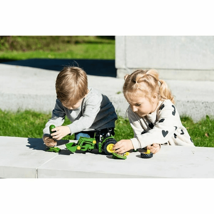 Juego Construcción Tractor Verde Klein 1:24 6