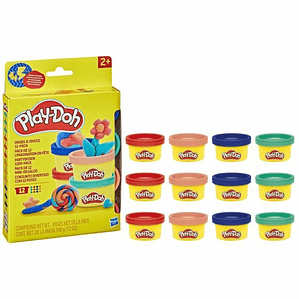 Plastilina Play-Doh Pack 12 Botes Colores
