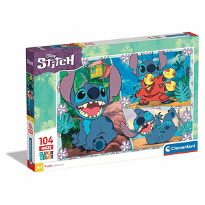 Puzzle Infantil Stitch Clementoni 104 Piezas Disney (4 Unidades)