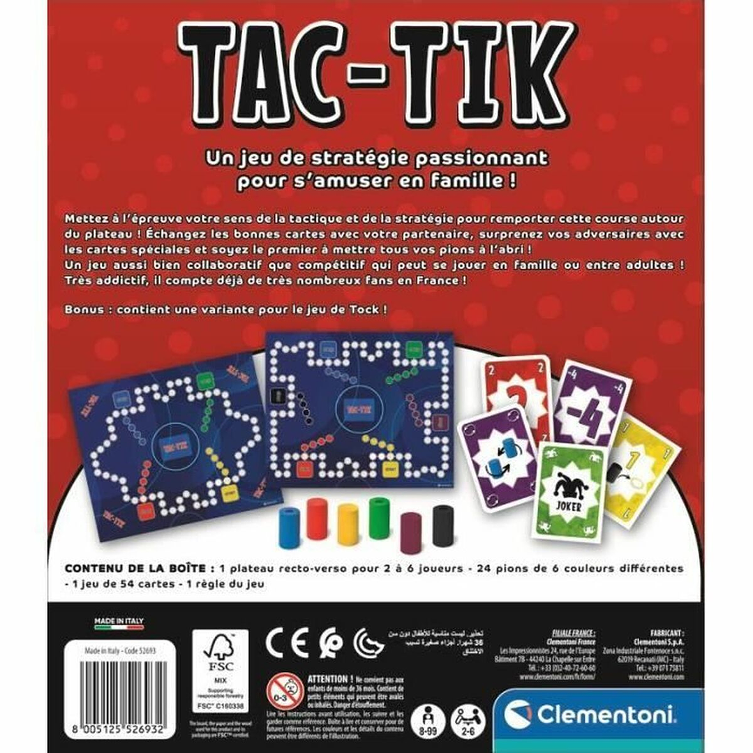 Juego de Mesa Clementoni Tac-Tik Estrategia Familiar 6
