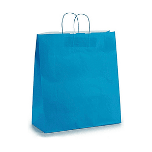 Bolsa de Papel Pincello Azul Grande 16x59x46 cm