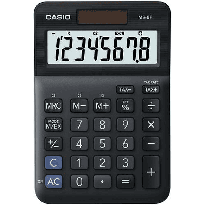Calculadora Casio MS-8B Escritorio 8 Dígitos LCD