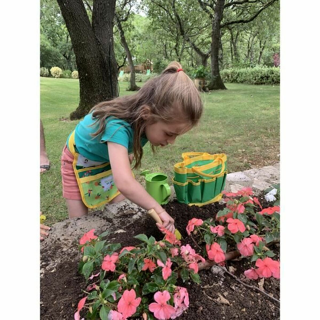 Juego Herramientas Jardín Infantil 6 Piezas Verde 4