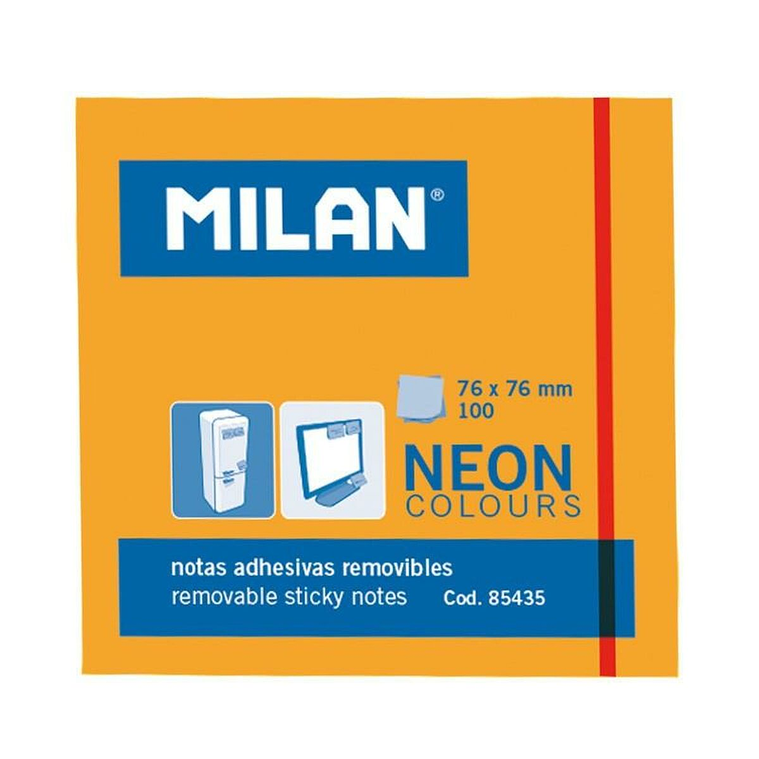 Notas Adhesivas Milan Naranja 76x76 mm (10 Uds) 2