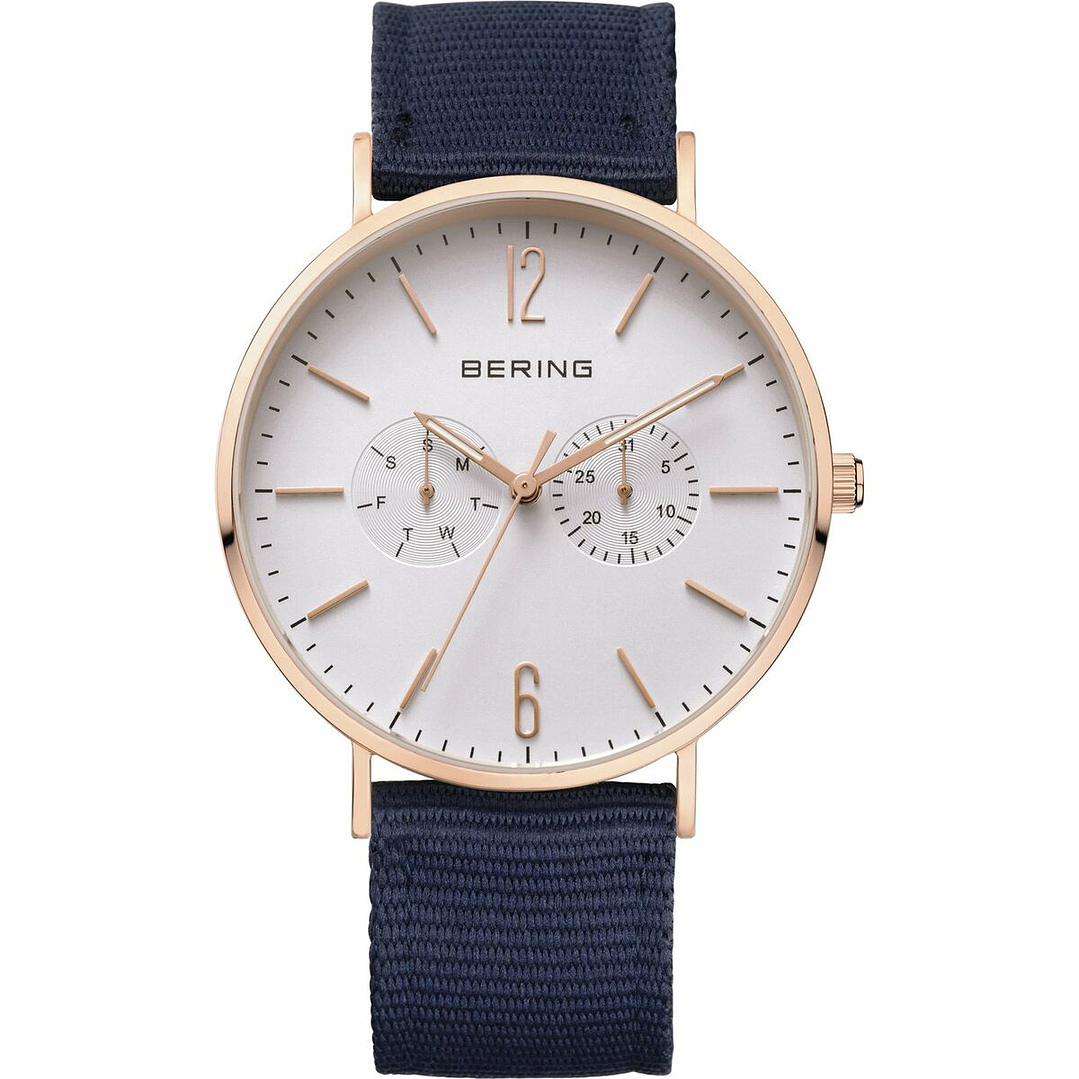Reloj Hombre Bering 14240-864 Dorado Azul 40 mm 2