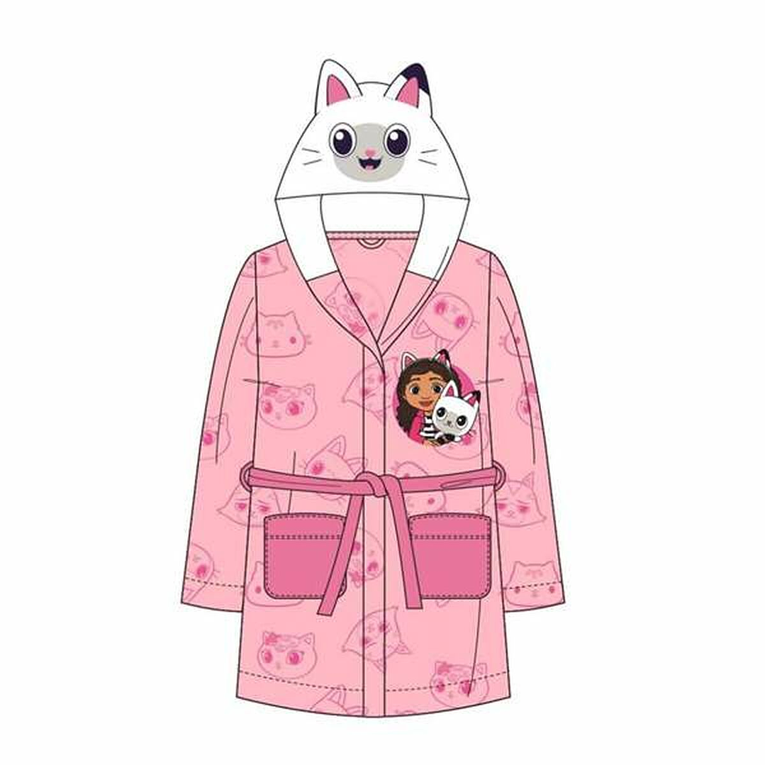 Batín Infantil Gabby’s Dollhouse Rosa Polar Niña Talla 3 años 3