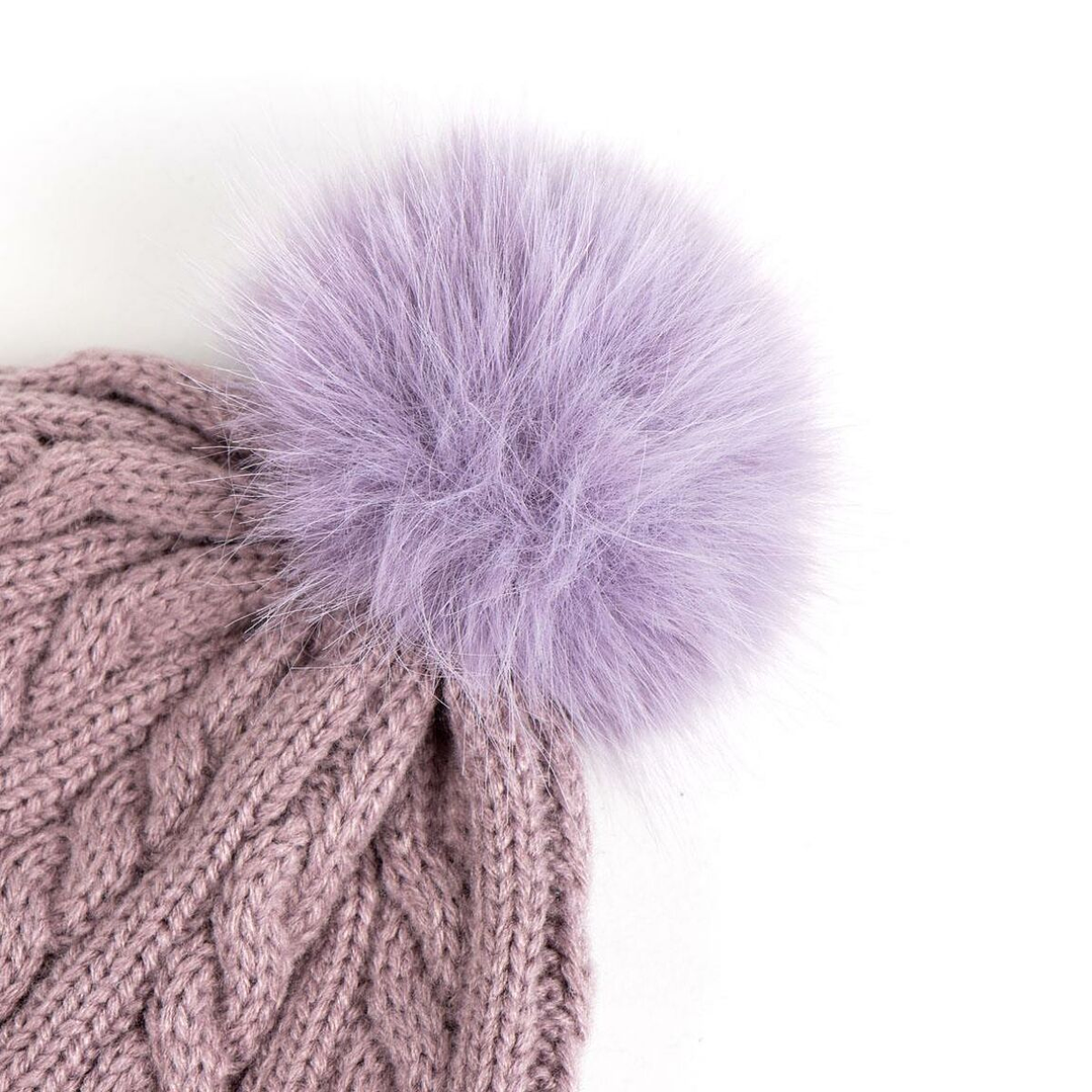Gorro y Guantes Stitch Morado Invierno Talla Única 4