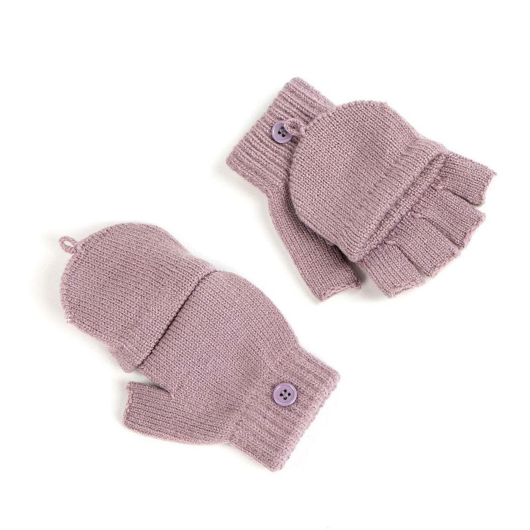 Gorro y Guantes Stitch Morado Invierno Talla Única 7