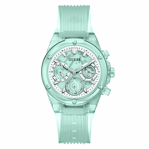 Reloj Mujer Guess GW0438L1 Verde Silicona 39 mm
