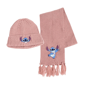 Gorro y Bufanda Stitch Invierno Talla Única Acrílico