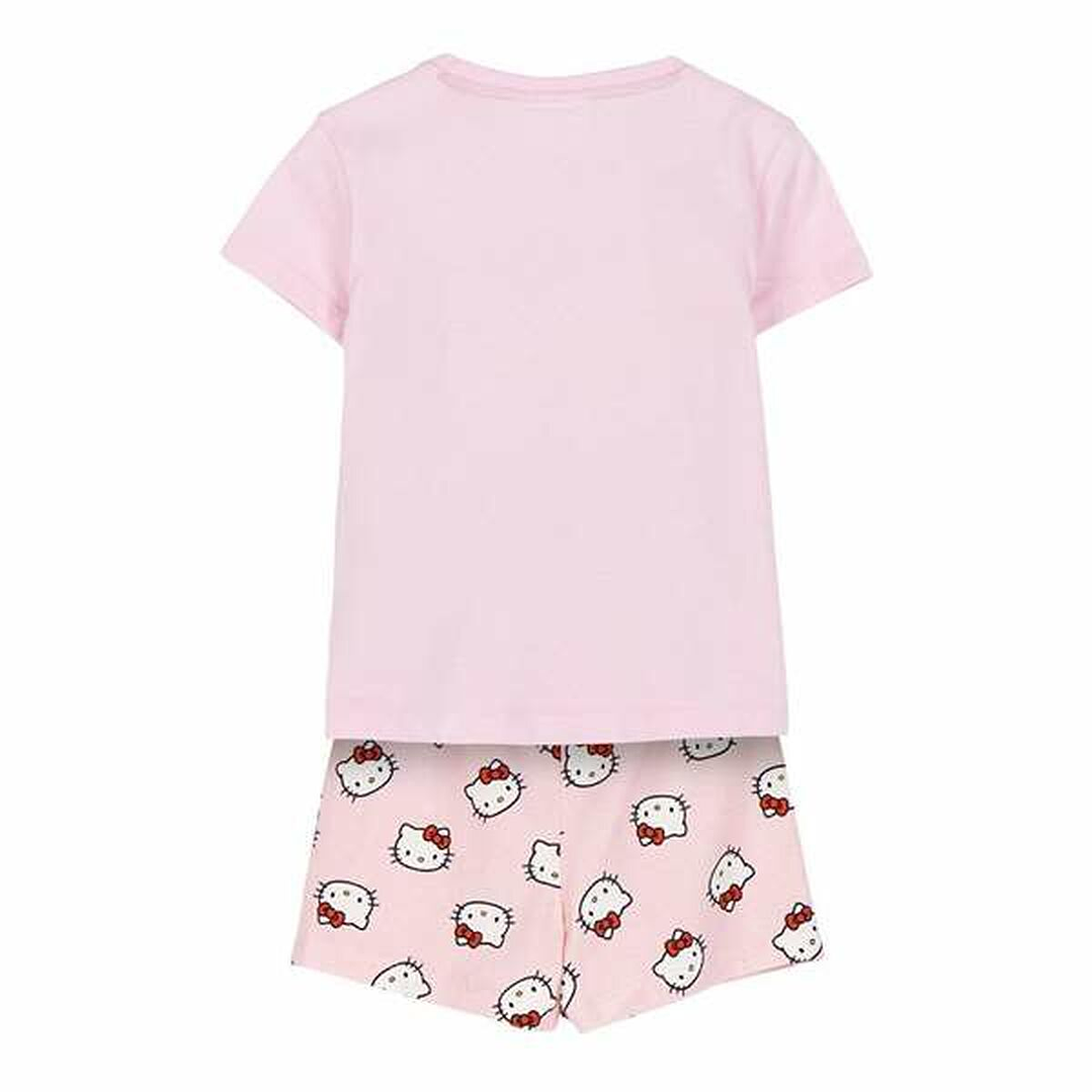 Pijama Infantil Hello Kitty Rosa 2 Piezas Niña 2