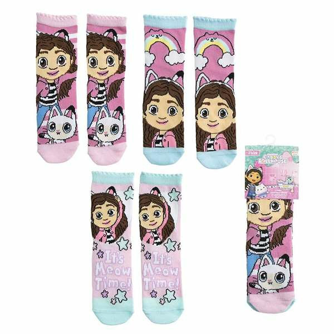 Calcetines Gabby's Dollhouse Niña 3 Piezas 1
