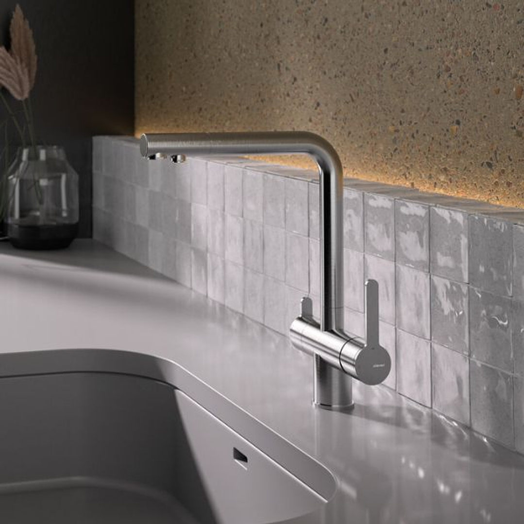 Grifo Cocina 3 Vías Nexus Acero Inox Extraíble 2