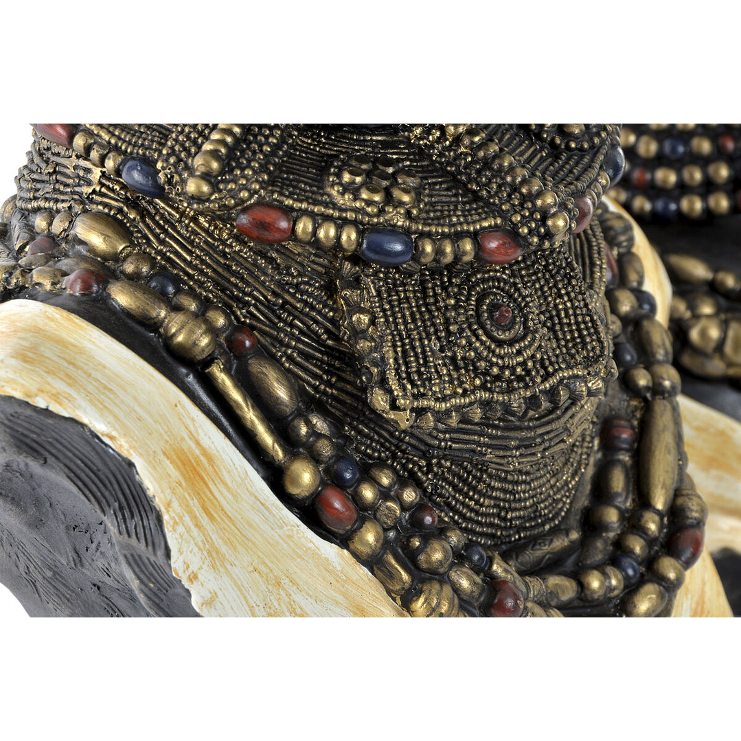 Figura Decorativa DKD Colonial Africana 2 Unidades 3