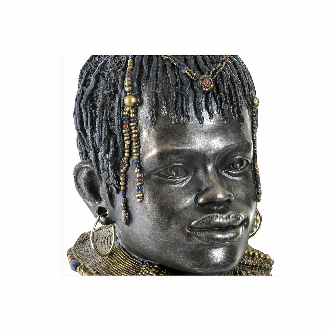 Figura Decorativa DKD Colonial Africana 2 Unidades 4