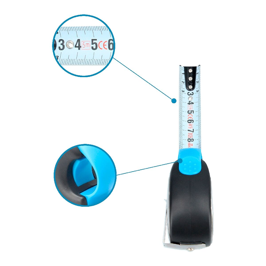 Flexómetro Ferrestock ST 5m x 25mm Nylon Alta Precisión 5