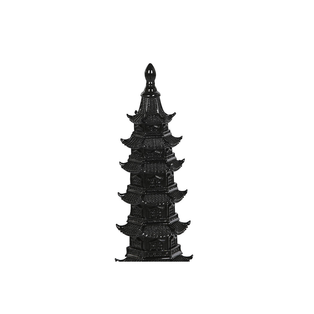 Figura Decorativa Oriental Home ESPRIT Negra 41 cm 2