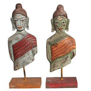 Figura Decorativa Buda Oriental DKD 47 cm Pack 2