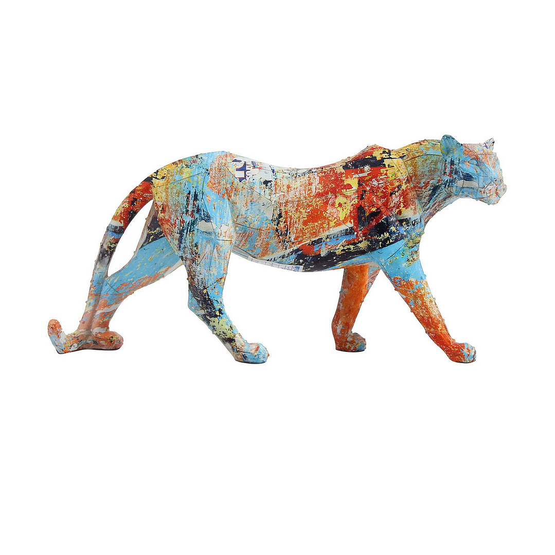 Figura Decorativa Leopardo DKD Multicolor Moderno 29 cm 1