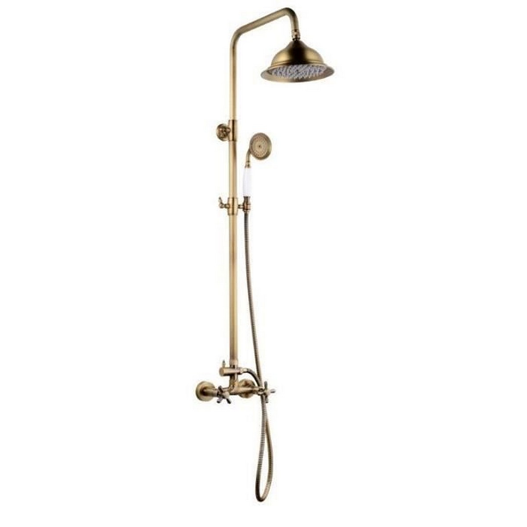 Columna de Ducha Rousseau Retro Bronce Inox 1