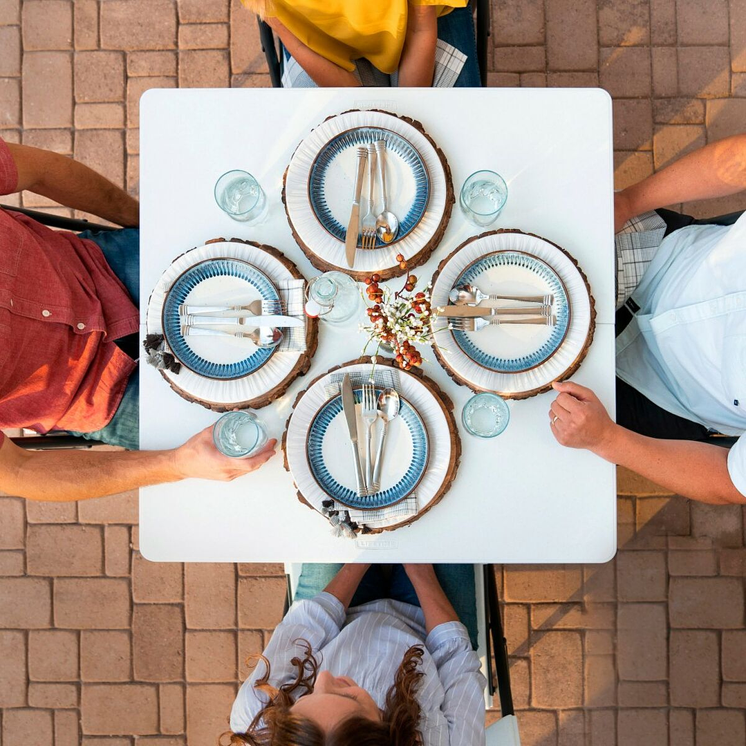 Mesa Plegable Lifetime 86x86 cm Blanca 3