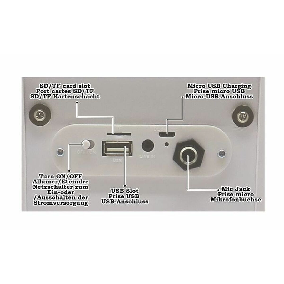 Altavoz Bluetooth Lexibook BTP180Z Blanco 12W 3