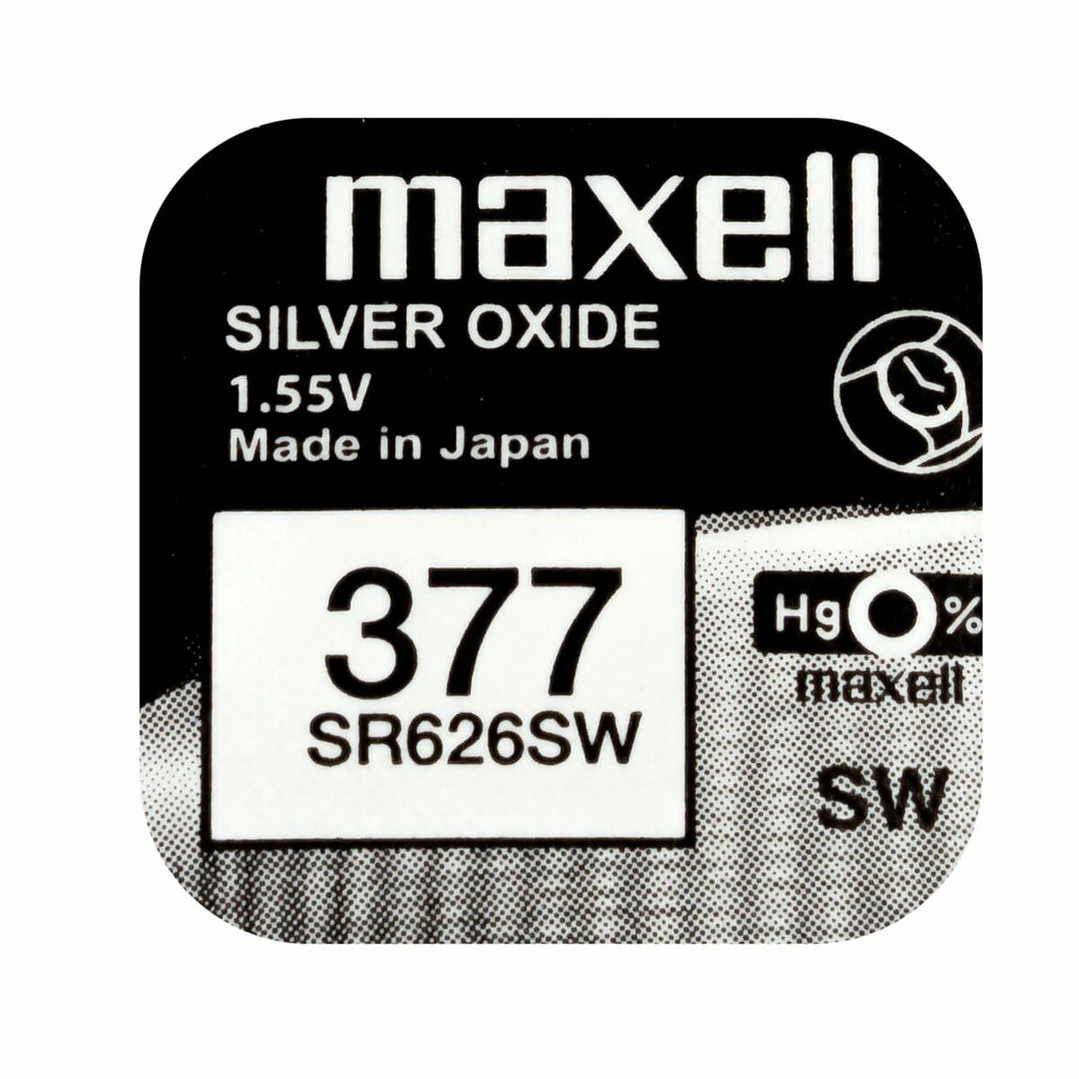 Pila de Botón Maxell SR626SW 1,55V (10 uds) 3