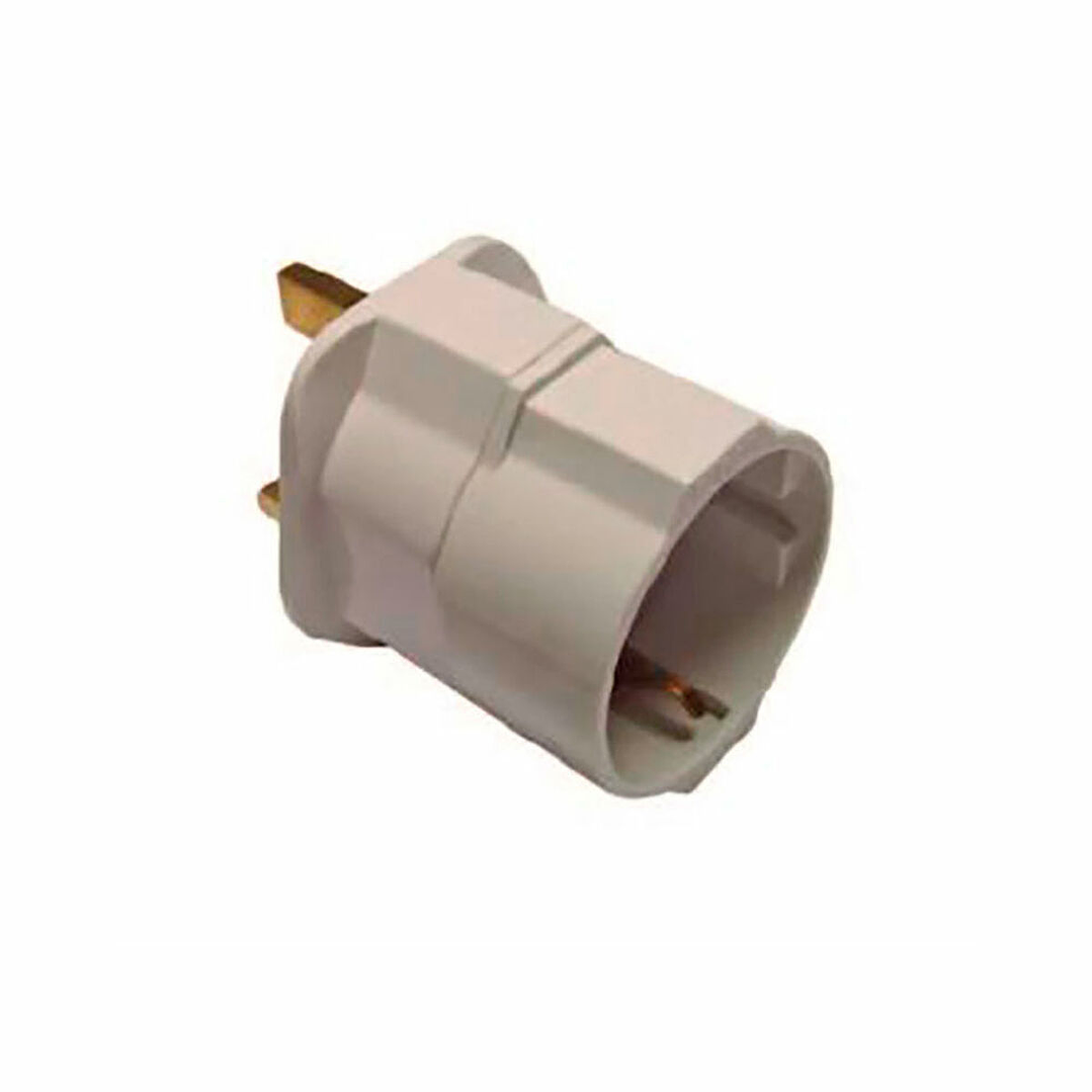 Adaptador Corriente BF Blanco 250V EU-UK 1