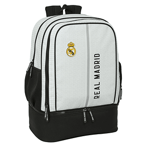 Mochila Deportiva Real Madrid 24/25 Blanco Gris