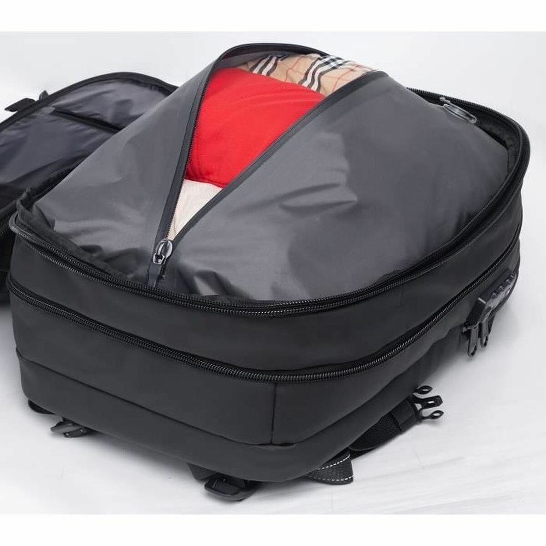 Bolsa de Viaje Negra 40L Impermeable y Antirrobo 5