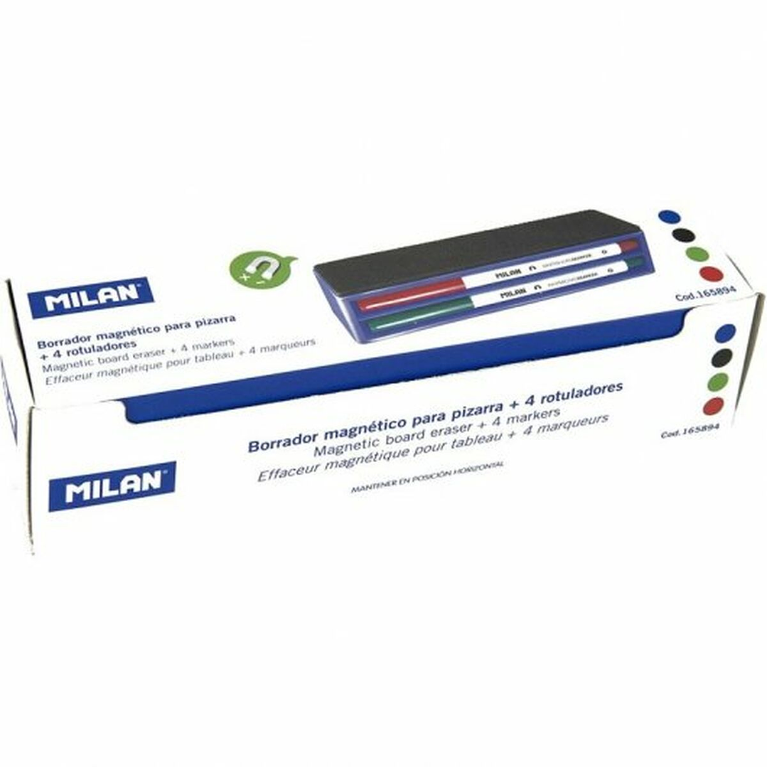 Marcadores Milan 165894 Pizarra Blanca 4 Colores 2