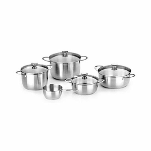 Batería Cocina BRA Inoxidable 5 Piezas Inducción