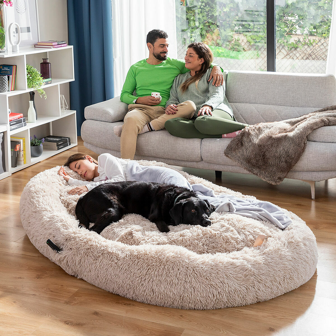 Cama XXL para Humanos InnovaGoods Antiestrés Beige 1
