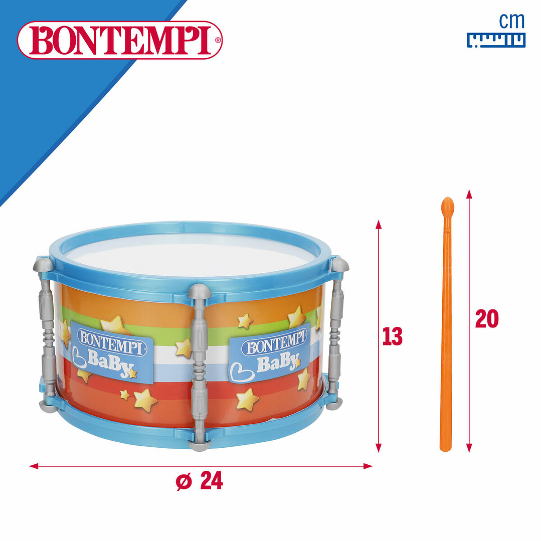 Tambor Infantil Bontempi 24x13 cm +18 Meses 4