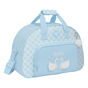 Bolsa Deporte Infantil Glow Lab Cisnes Azul 48 cm