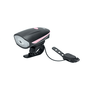 Linterna LED Rosa Bicicleta TM Electron con Bocina 140dB