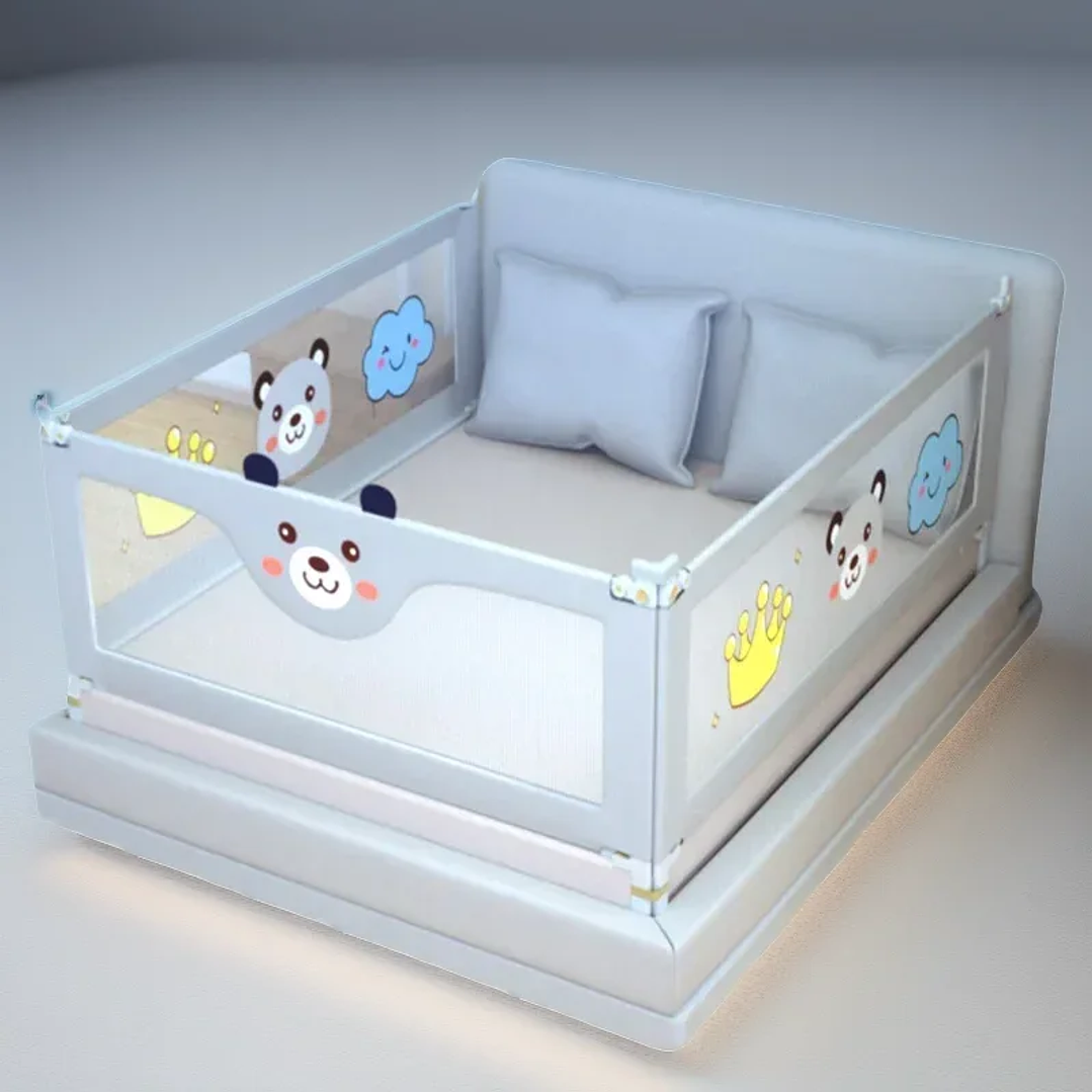 Barandilla de Cama IMBABY Elevable 1.5–2m Seguridad Bebé 1