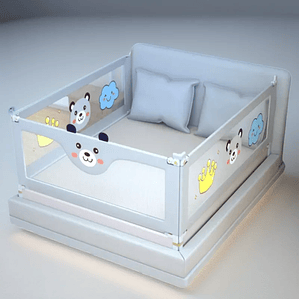 Barandilla de Cama IMBABY Elevable 1.5–2m Seguridad Bebé