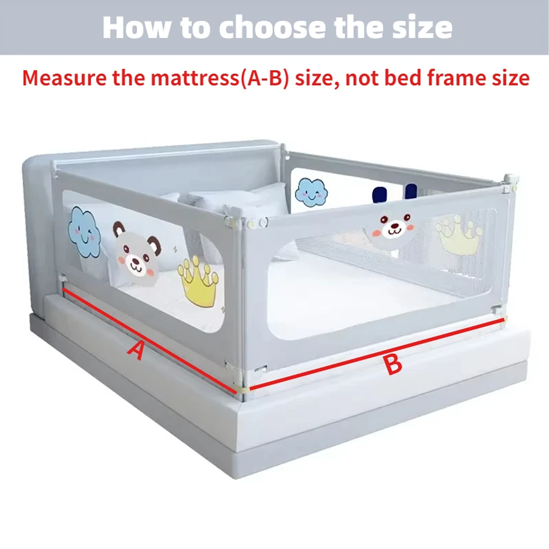 Barandilla de Cama IMBABY Elevable 1.5–2m Seguridad Bebé 6