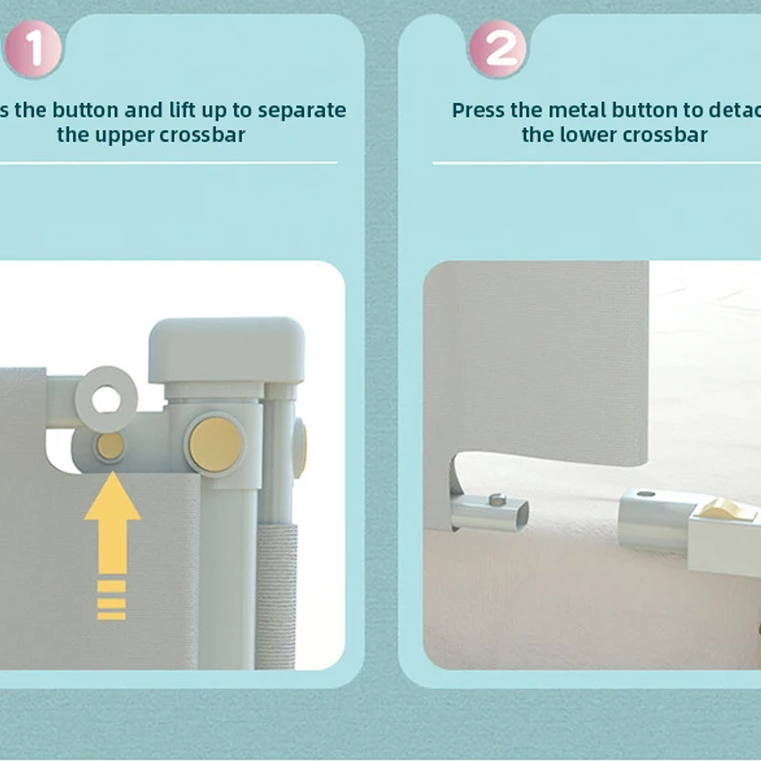 Barandilla de Cama IMBABY Elevable 1.5–2m Seguridad Bebé 24