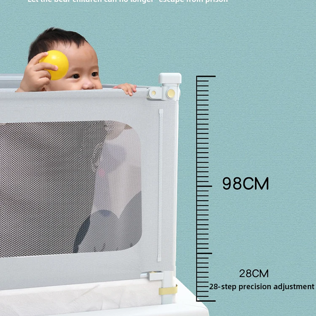 Barandilla de Cama IMBABY Elevable 1.5–2m Seguridad Bebé 30