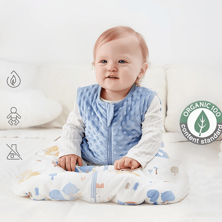 Saco de Dormir Bebé HOUSBAY 1.5 Tog Sin Mangas 16