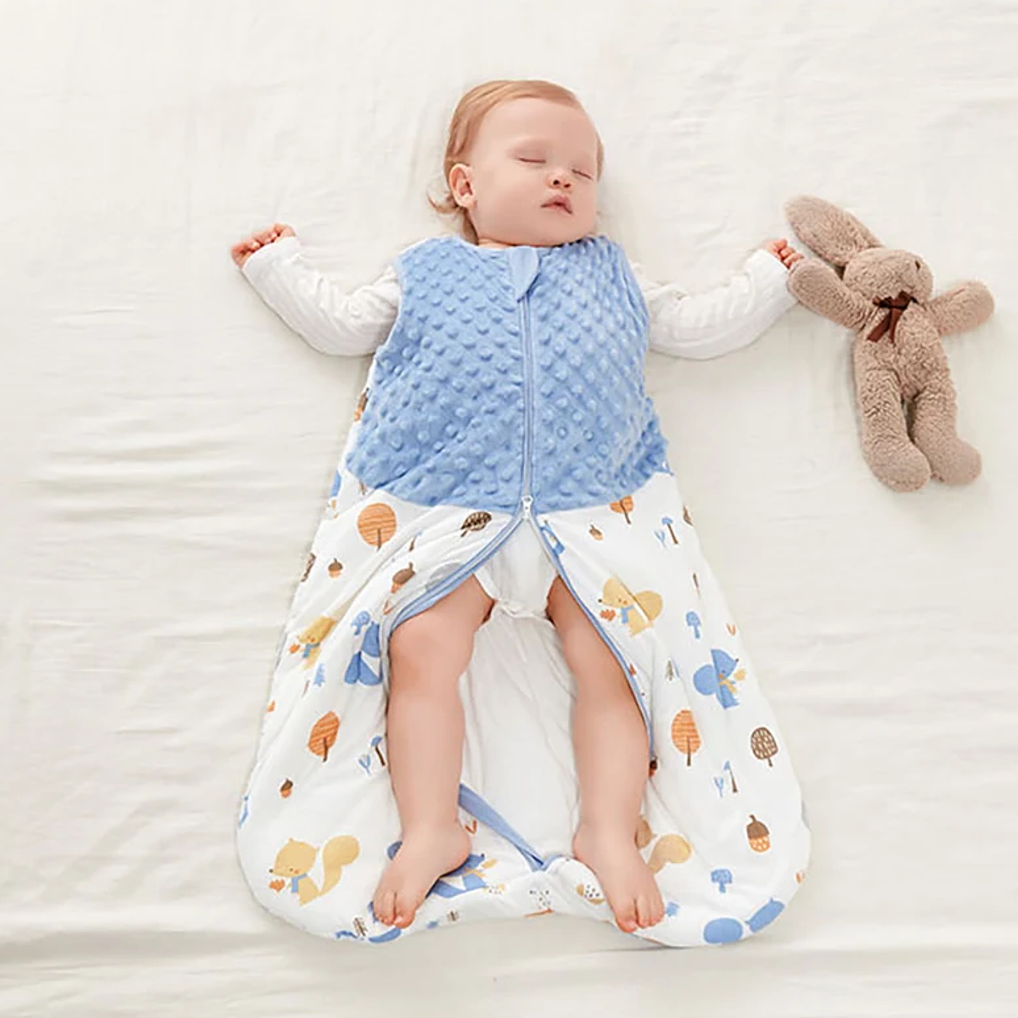 Saco de Dormir Bebé HOUSBAY 1.5 Tog Sin Mangas 26