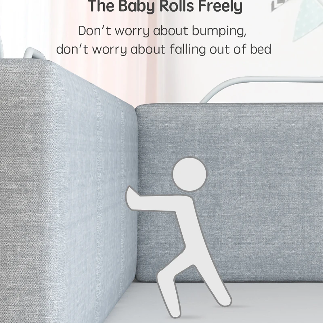 Barrera de Cama Infantil PANGDUBE 47cm Seguridad Bebé 3