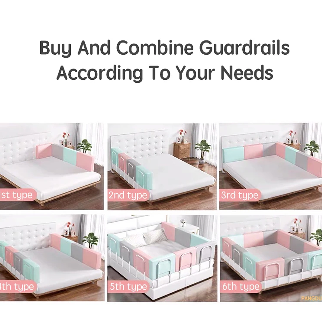 Barrera de Cama Infantil PANGDUBE 47cm Seguridad Bebé 11