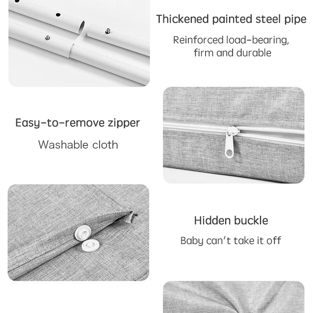 Barrera de Cama Infantil PANGDUBE 47cm Seguridad Bebé 19