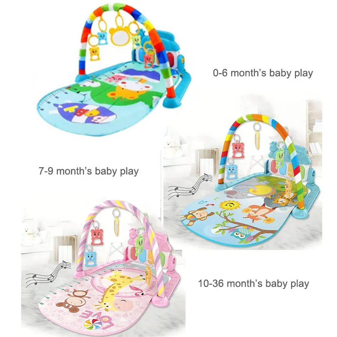 Gimnasio Musical MoShuBe para Bebé con Piano y Manta de Gateo 2
