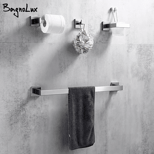 Set de Accesorios de Baño Bagnolux Acero Inoxidable 304 Cromo 